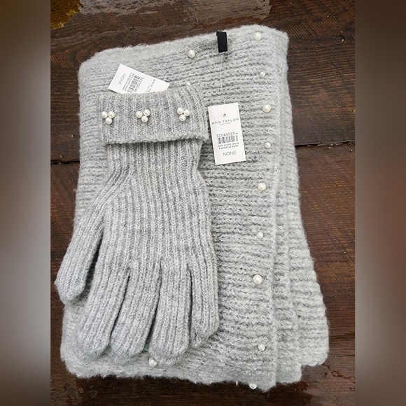 👸🧣🧤 NWT Ann Taylor Scarf & Glove Set - Picture 5 of 12